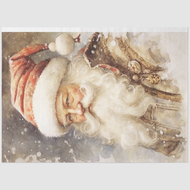 Father Christmas Tissue Paper (Front)