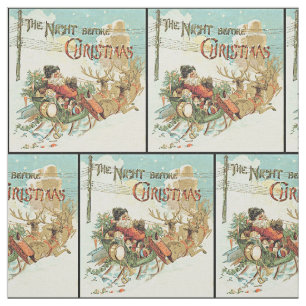 Father Christmas Vintage Santa Claus Fabric