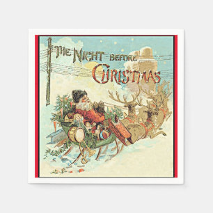 Father Christmas Vintage Santa Claus Napkin
