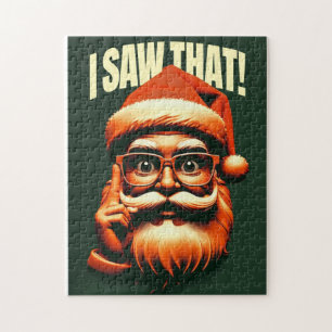Father Christmas watching you Jigsaw Puzzle