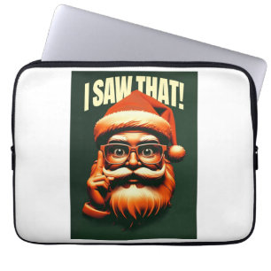 Father Christmas watching you Laptop Sleeve