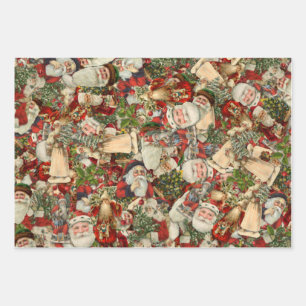 Father Christmas Wrapping Paper Sheet
