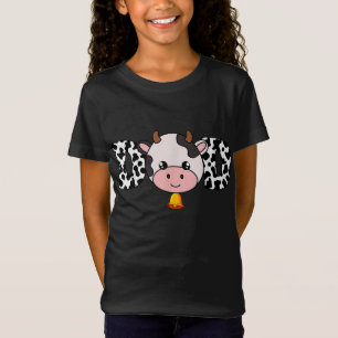 Father Cow Dad Farming Birthday Funny Family Match T-Shirt