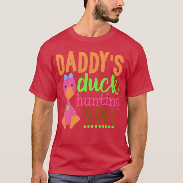 Father Dad Daddy Duck Hunting Buddy Fathers Day bo T-Shirt (Front)
