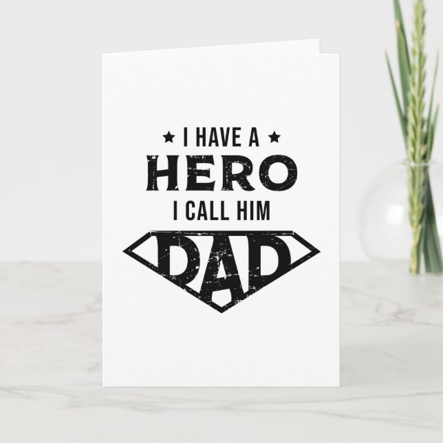 Father Dad Daddy Father's Day Dad Funny Gift Idea Card (Front)