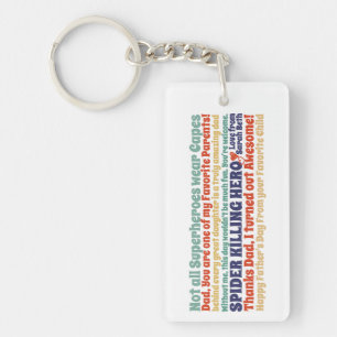 Father Dad Funny Quotes Wishes from Daughter Key Ring