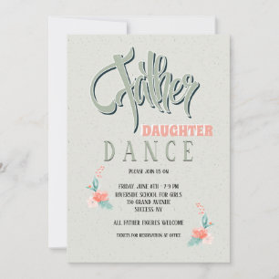 Father Daughter Dance Invitation