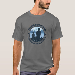 Father Daughter Father's Day Fishing Outdoor Sport T-Shirt