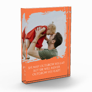 Father Daughter Gift – Personalised Photo Quote Block