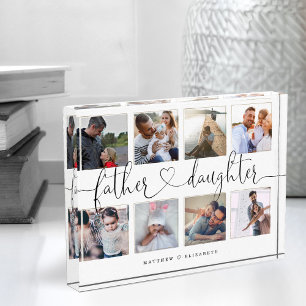 Father Daughter Heart Script | Photo Grid Collage Block