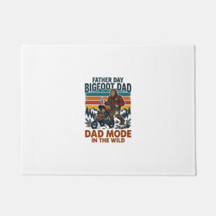 Father Day Bigfoot Dad Shirt Camping Legend Father Doormat