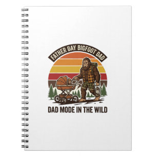 Father Day Bigfoot Dad Shirt Camping Legend Father Notebook