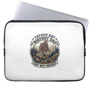 Father Day Bigfoot Dad Shirt Dad Mode In The Wild Laptop Sleeve