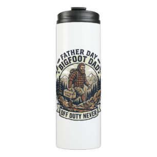 Father Day Bigfoot Dad Shirt Dad Mode In The Wild Thermal Tumbler