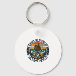 Father Day Bigfoot Dad Shirt Funny Forest Legend D Key Ring