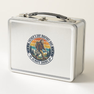 Father Day Bigfoot Dad Shirt Funny Forest Legend D Metal Lunch Box