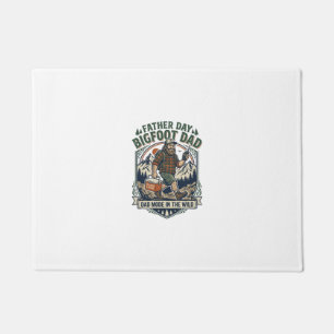 Father Day Bigfoot Dad Shirt Mythical Family Man R Doormat