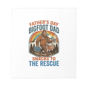 Father Day Bigfoot Dad Shirt Raising Kids Like A L Notepad