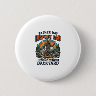 Father Day Bigfoot Dad Shirt Snacks Hero Funny Gif 6 Cm Round Badge