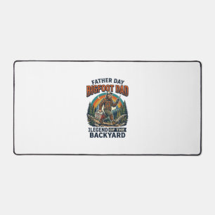 Father Day Bigfoot Dad Shirt Snacks Hero Funny Gif Desk Mat