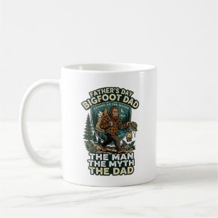 Father Day Bigfoot Dad Shirt Strong Quiet Reliable Coffee Mug