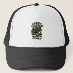 Father Day Bigfoot Dad Shirt Strong Quiet Reliable Trucker Hat