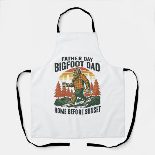 Father Day Bigfoot Dad Shirt The Man The Myth The  Apron