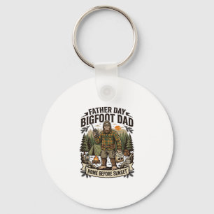 Father Day Bigfoot Dad Shirt Woodland Papa Retro G Key Ring
