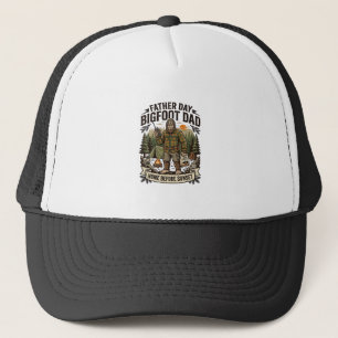Father Day Bigfoot Dad Shirt Woodland Papa Retro G Trucker Hat