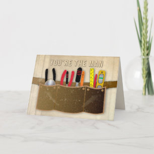 Father' Day, Dad, Toolbelt and Tools Card