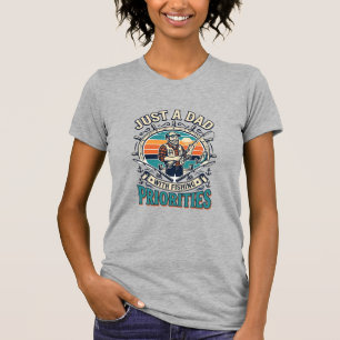 Father Day Fishing Dad Shirt Just A Dad With Fishi