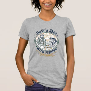 Father Day Fishing Dad Shirt Just A Dad With Fishi