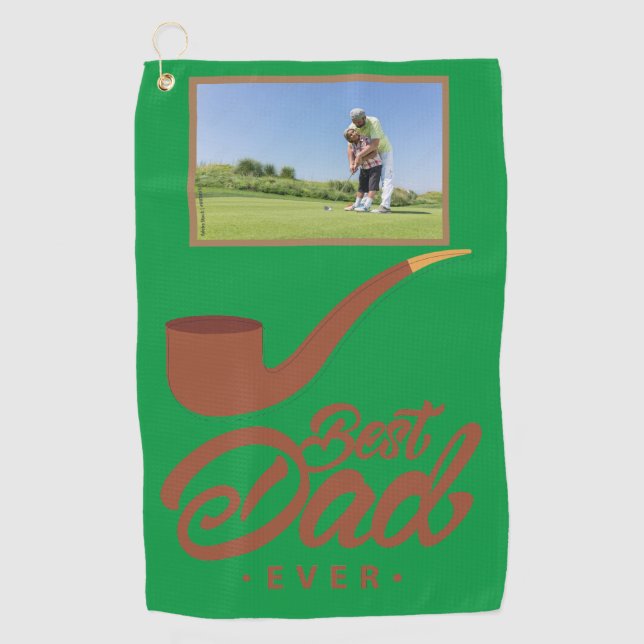 Father Day Gift Customisable  Golf Towel (Front)