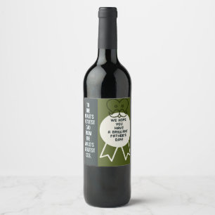 Father' day gift wine label
