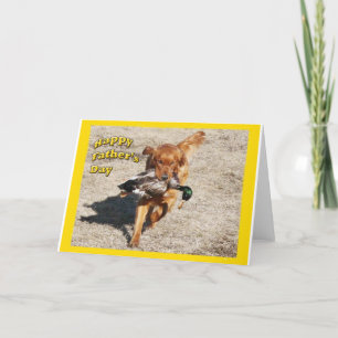 Father Day Golden Retriever Card