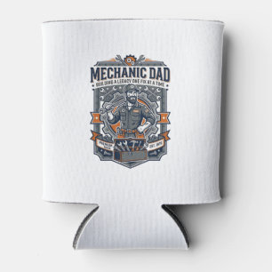 Father Day Mechanic Dad Shirt Funny Working Dad Gi Can Cooler