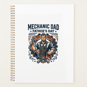 Father Day Mechanic Dad Shirt Funny Working Dad Gi Planner