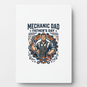Father Day Mechanic Dad Shirt Funny Working Dad Gi Plaque
