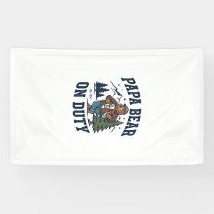 Father Day Papa Bear On Duty Shirt Funny Animal Da Banner