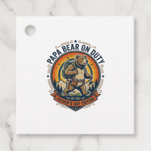 Father Day Papa Bear On Duty Shirt Funny Animal Da Favour Tags
