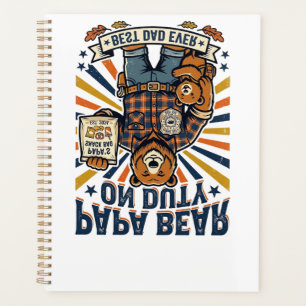 Father Day Papa Bear On Duty Shirt Funny Animal Da Planner
