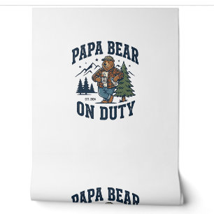 Father Day Papa Bear On Duty Shirt Funny Animal Da Wallpaper