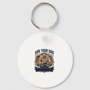 Father Day Repair Dad Shirt Ask Your Dad He Fixes Key Ring