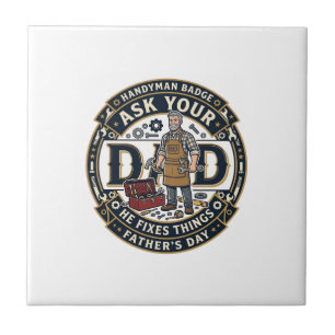 Father Day Repair Dad Shirt Ask Your Dad He Fixes Tile