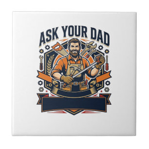 Father Day Repair Dad Shirt Ask Your Dad He Fixes Tile