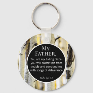 Father Day Themes Church Bible Verse Keychain