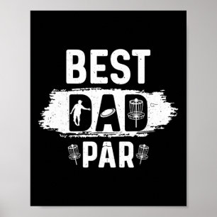 Father Disc Golf Frisbee Golfer Disc Golfing Best  Poster