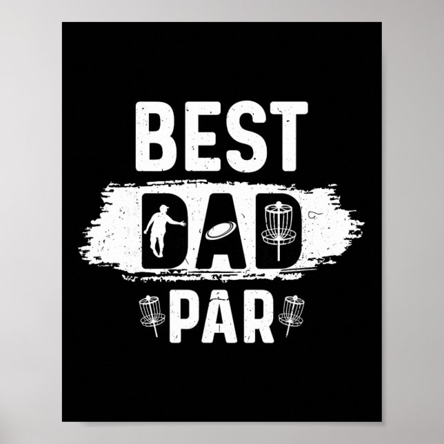 Father Disc Golf Frisbee Golfer Disc Golfing Best  Poster (Front)