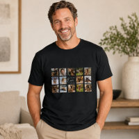 Father dog dad photo collage black