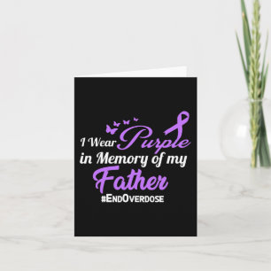Father Drug Overdose Awareness Memory Card